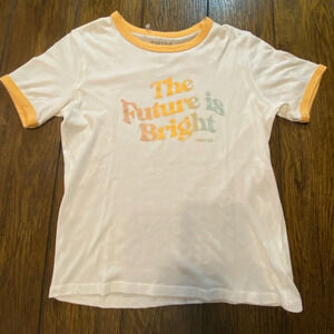 Port 214 Trendy Kids “The Future Is Bright” Ringer T-shirt Size XL B22